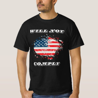 Camiseta Nós, As Pessoas, Não Cumpriremos - Funny USA Patri