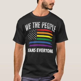 Camiseta Nós, as Pessoas, significa que todos os EUA, LGBT,