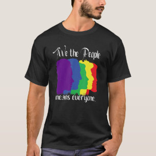 Camiseta Nós, as Pessoas, Significa Que Todos Vintage LGBT
