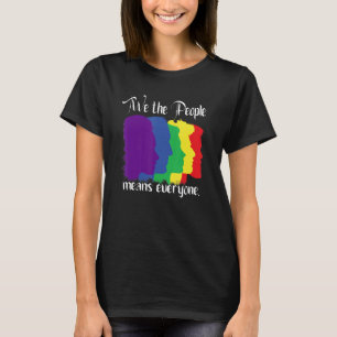 Camiseta Nós, as Pessoas, Significa Que Todos Vintage LGBT