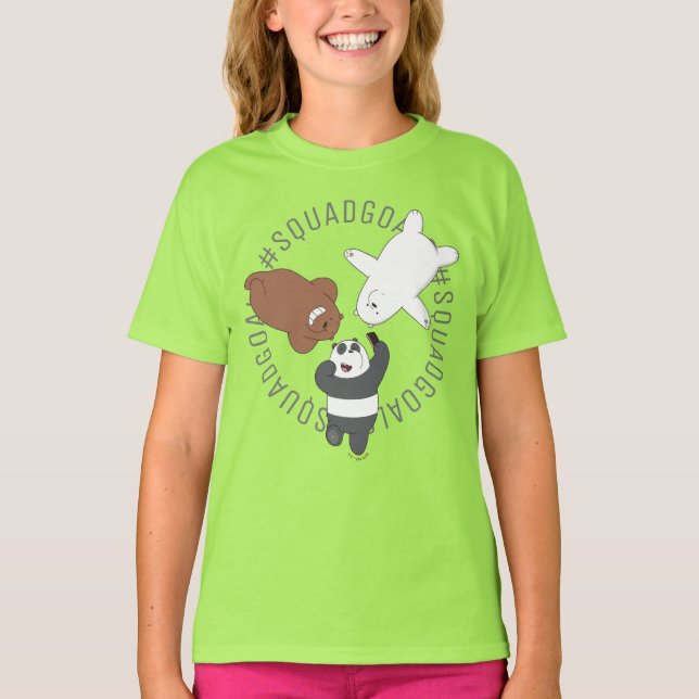 Camiseta Nós Bare Bears - #SquadMeta (Frente)