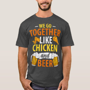Camiseta Nós Combinamos Como Frango e Cerveja Amo Frango