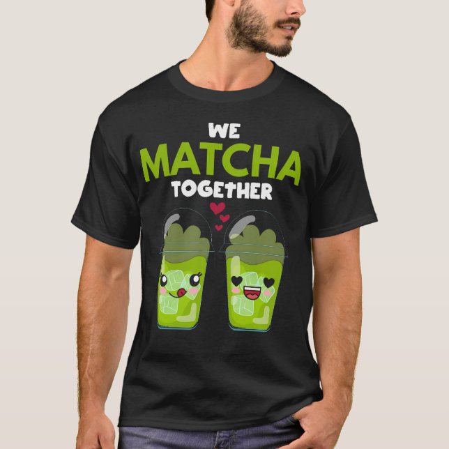 Camiseta Nós Combinamos Juntos Coração Dois Café Chá Verde (Frente)