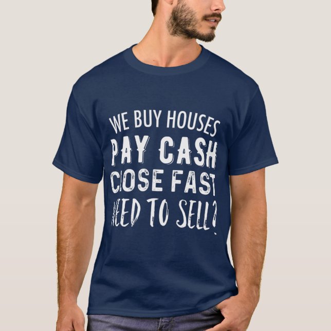 Camiseta Nós, Comprares, Pagamos Dinheiro Fechado Rápido Im (Frente)