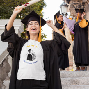 Camiseta Nós Conseguimos! Obrigado Jesus! Graduação Cristã
