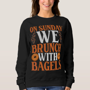 Camiseta Nos Domingos, Nós Batemos Com Bagels Bagel Costume