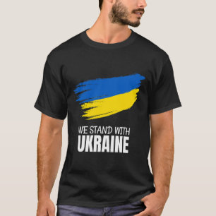 Camiseta Nós estamos com a Ucrânia - Salve a Ucrânia - Pare