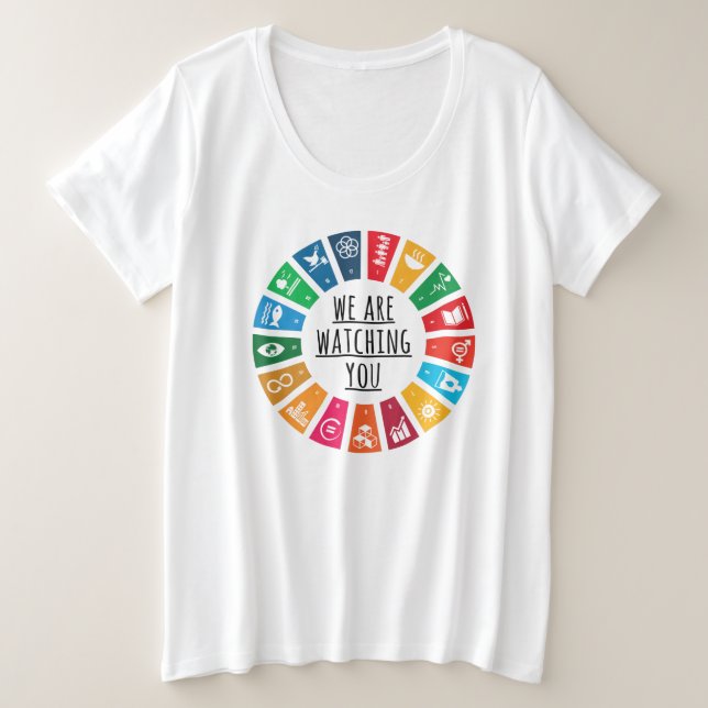 Camiseta Nós Estamos Vendo Você (Frente do Design)