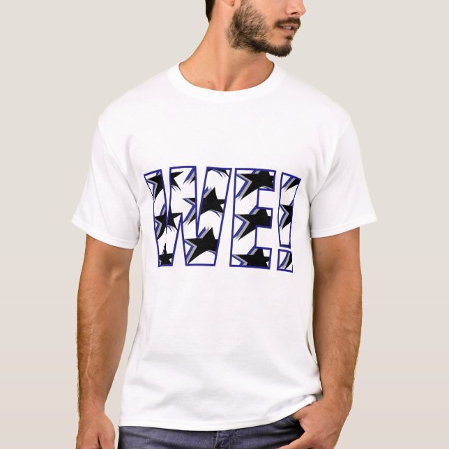 CAMISETA NÓS! (ESTRELAS PRETAS) (Frente)