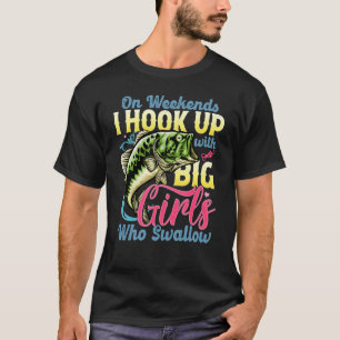 Camiseta Nos fins de semana eu me envolvo com garotas grand