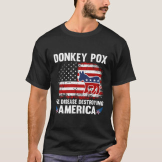 Camiseta Nós Flag Donkey Pox The Disease Destruindo A Améri
