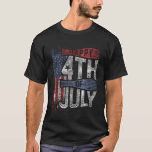 Camiseta Nós Flag Happy, 4 De Julho Patriótico Americano