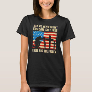 Camiseta Nós Flag Kneel Para A Honra Falsa Os Patriotas