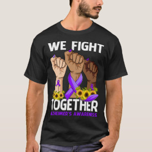 Camiseta Nós Lutamos Juntos CONSCIÊNCIA DA ALZHEIMER Girass