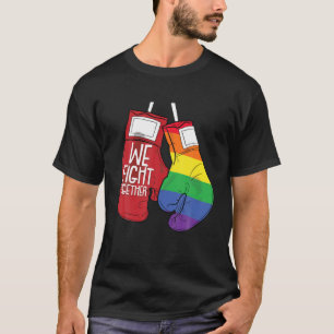 Camiseta Nós lutamos juntos contra a igualdade de Orgulho g