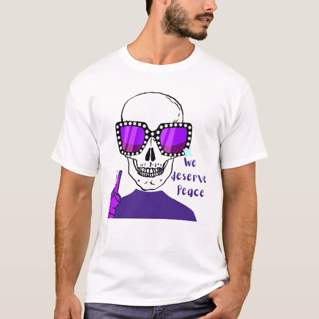 CAMISETA NÓS MERECEMOS PAZ (Frente)