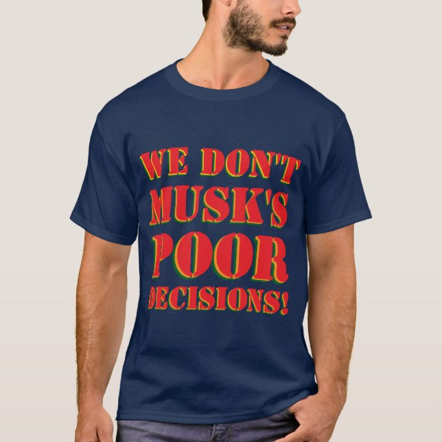 CAMISETA NÓS NÃO ESTAMOS COM MUSK (Frente)