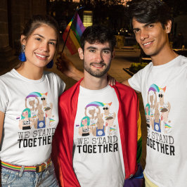 Camiseta Nós nos unimos para Orgulhar a Unidade de Pessoas