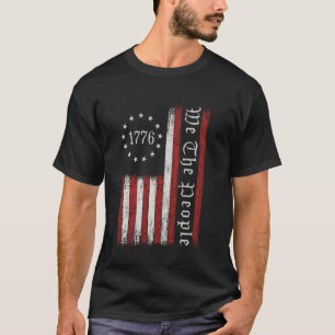 Camiseta Nós O Povo 1776 Bandeira Patriótica Americana EUA