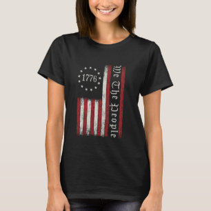 Camiseta Nós O Povo 1776 Bandeira Patriótica dos EUA Americ