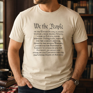 Camiseta Nós, o Povo Preâmbulo Completo Constituição dos EU