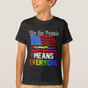 Camiseta Nós O Povo Significa Todos EUA Constituição Lgbt
