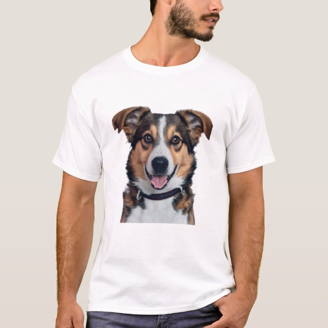 Camiseta Nos Olhos Do Amor Do Cachorro (Frente)