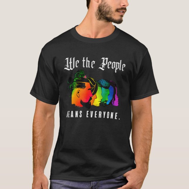 Camiseta Nós, Pessoas, Significa Todos Lgbt Orgulho gay (Frente)