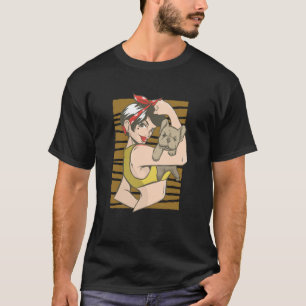 Camiseta Nós podemos fazê-lo, ativista moça, com uma pup