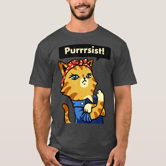 Camiseta Nós Podemos Fazer Isso Gato As Mulheres Em Marcha (Frente)