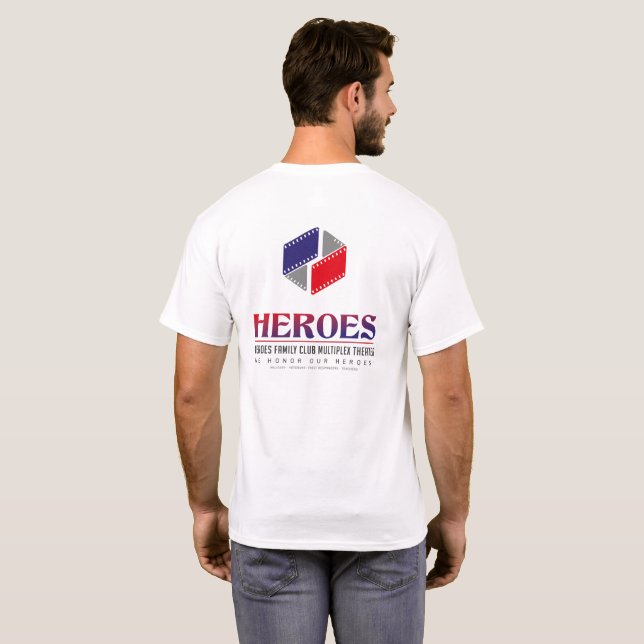 CAMISETA NÓS PRECISAMOS HERÓIS! (Parte Traseira Completa)