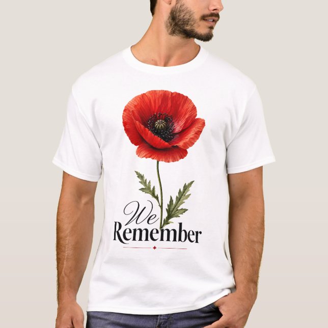Camiseta Nós Recordamos – Tributo do Dia da Memória da Papo (Frente)