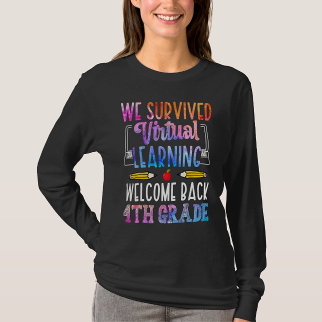 Camiseta Nós Sobrevivemos à Aprendizagem Virtual Bem-vindos (Frente)