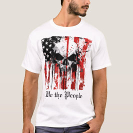 Camiseta Nós somos a bandeira americana do crânio das Pesso