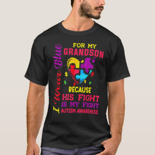 Camiseta Nós somos azuis para o neto Conscientização do Aut