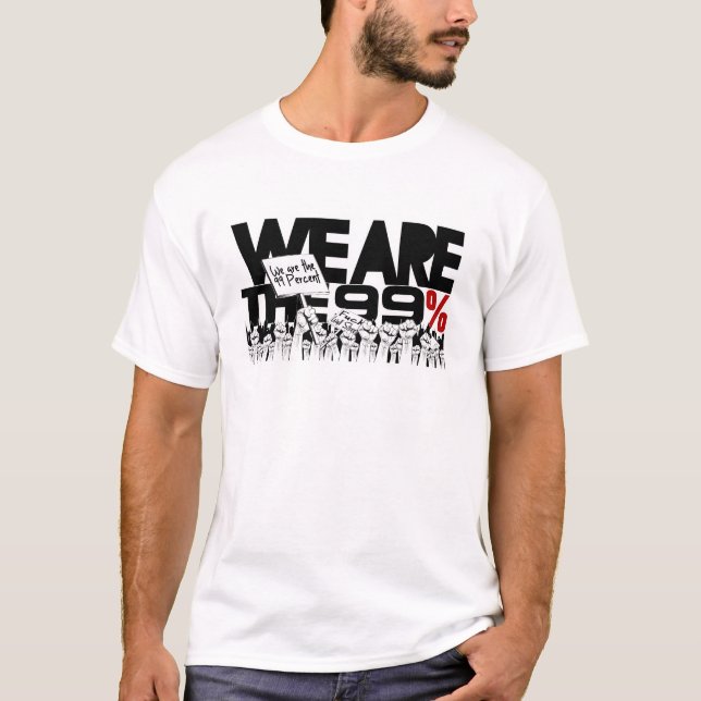 Camiseta Nós somos os 99% - ocupe Wall Street (Frente)