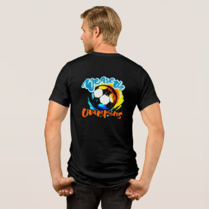 Camiseta Nós Somos Os Campeões Gráfico de Bola de Futebol