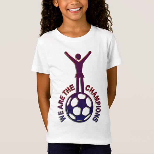 Camiseta NÓS SOMOS OS CHAMPIÕES - futebol feminino (Frente)