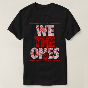 Camiseta Nós Somos Os Que Design de Suporte Tribal Vermel