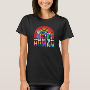 Camiseta Nós Somos Todos Orgulho Humano Aliado Bandeira Lgb