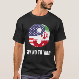 Camiseta Nós somos todos Sem guerra de humanos no Irã