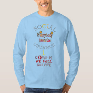 Camiseta Nós Superaremos a COVID-19: Uma Mensagem de Resili