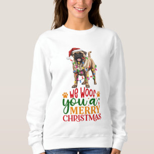 Camiseta Nós Te Acolhemos Um Feliz Mastiff De Natal