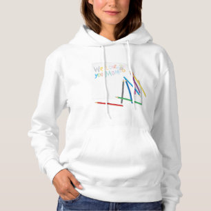 Camiseta Nós Te Amamos Mamãe Arte Desenhada à Mão com Giz d