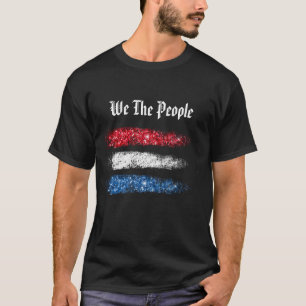 Camiseta *~* Nós Temos A Bandeira Abstrato Americana Do Pe