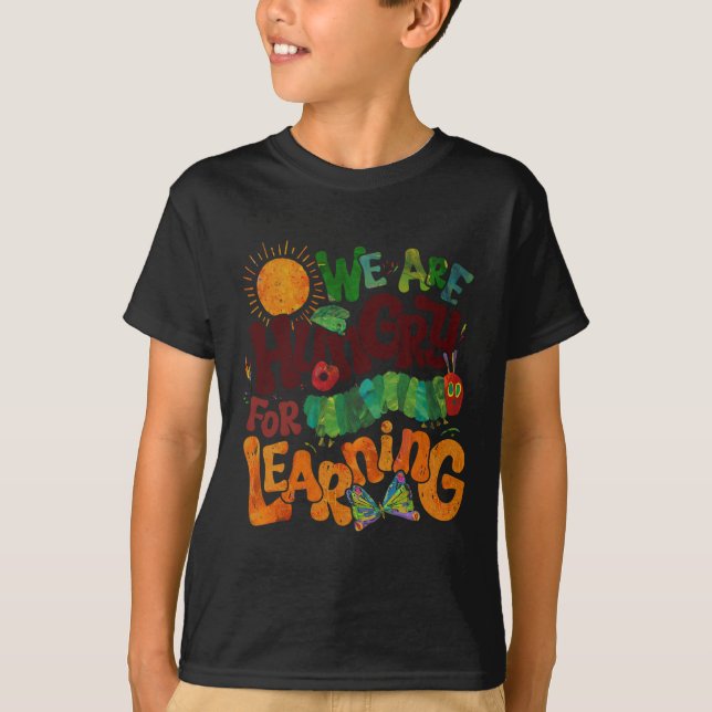 Camiseta Nós Temos Fome de Aprender Dia do Professor de Vol (Frente)