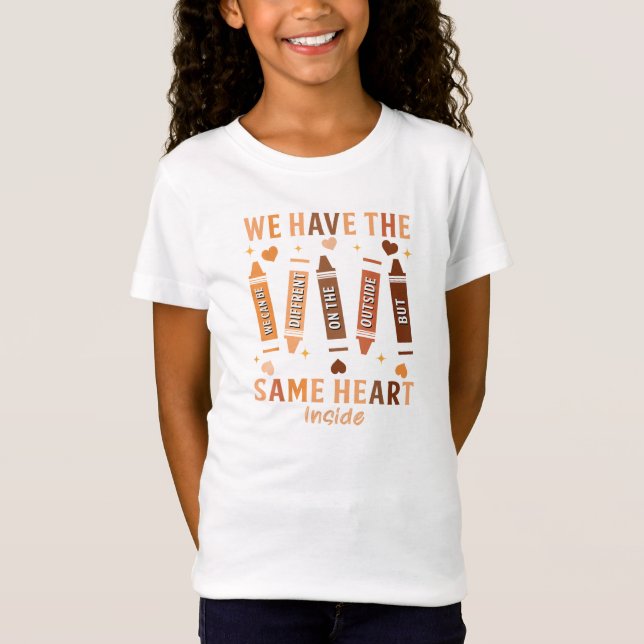 Camiseta Nós temos o mesmo coração (Frente)