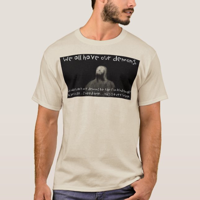Camiseta Nós todos temos nossos demônios (Frente)