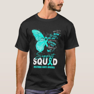 Camiseta Nós Usamos Borboleta Azul Suporte Miastenia Gravis