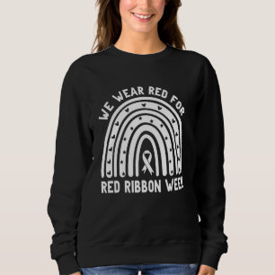 Camiseta Nós Usamos Vermelho Para a Semana da Fita Vermelha